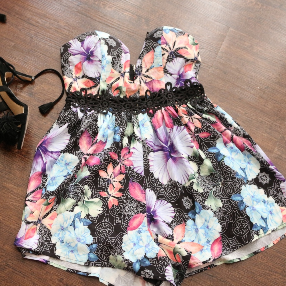 Xenia Boutique Floral Romper